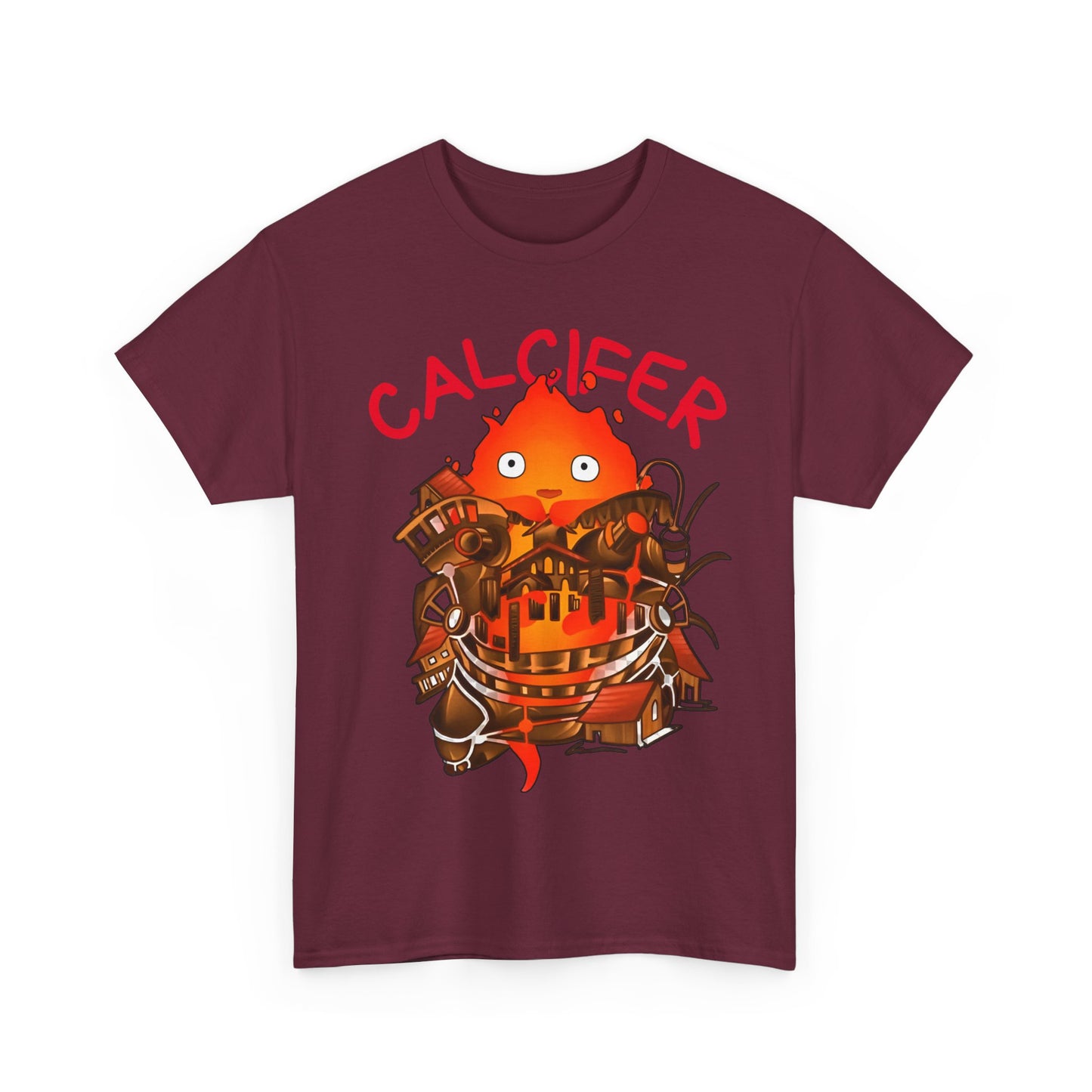 Calcifer Castle T-Shirt | 100% Cotton Howl’s Moving Castle Ghibli Tee