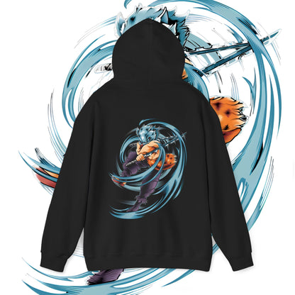 Inosuke Boar Sword Fury Back Print Hoodie | Demon Slayer | 100% Cotton Anime Hoodie