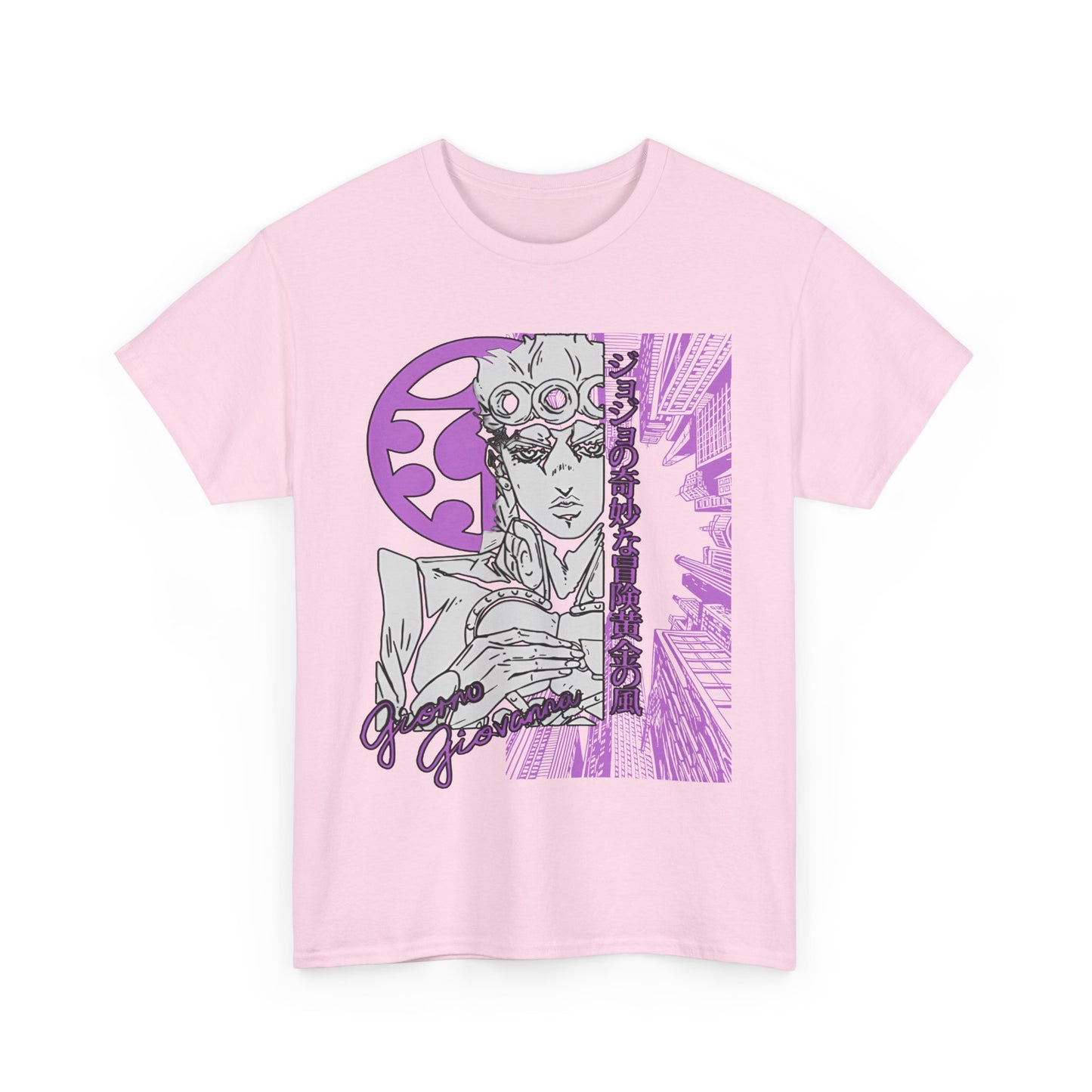 Giorno Giovanna T-Shirt – 100% Cotton JoJo’s Bizarre Adventure Anime Tee for Stand Users