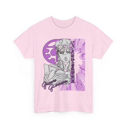 Giorno Giovanna T-Shirt – 100% Cotton JoJo’s Bizarre Adventure Anime Tee for Stand Users
