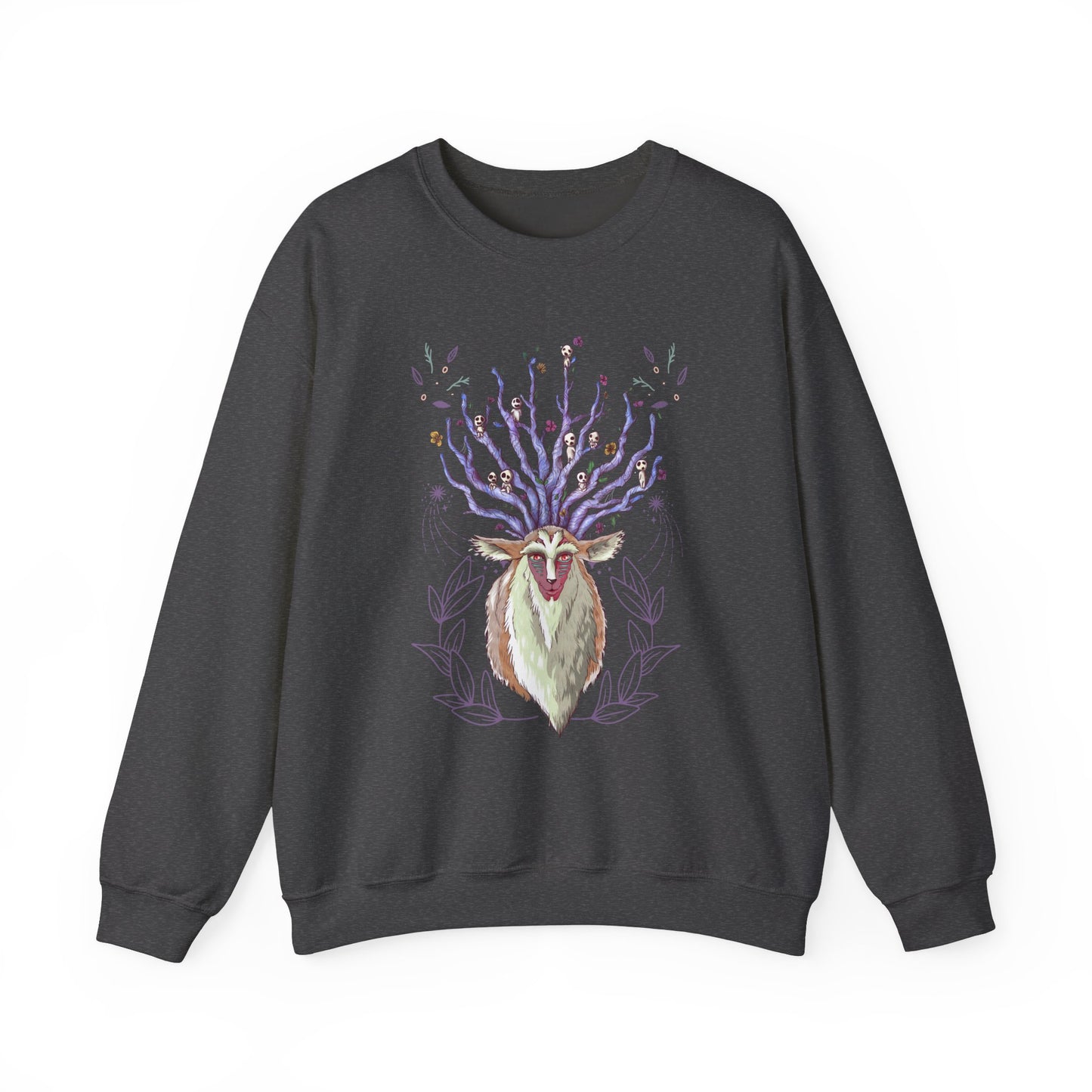 Forest Spirit Sweatshirt – 100% Cotton Princess Mononoke Pullover | Studio Ghibli Anime Sweater