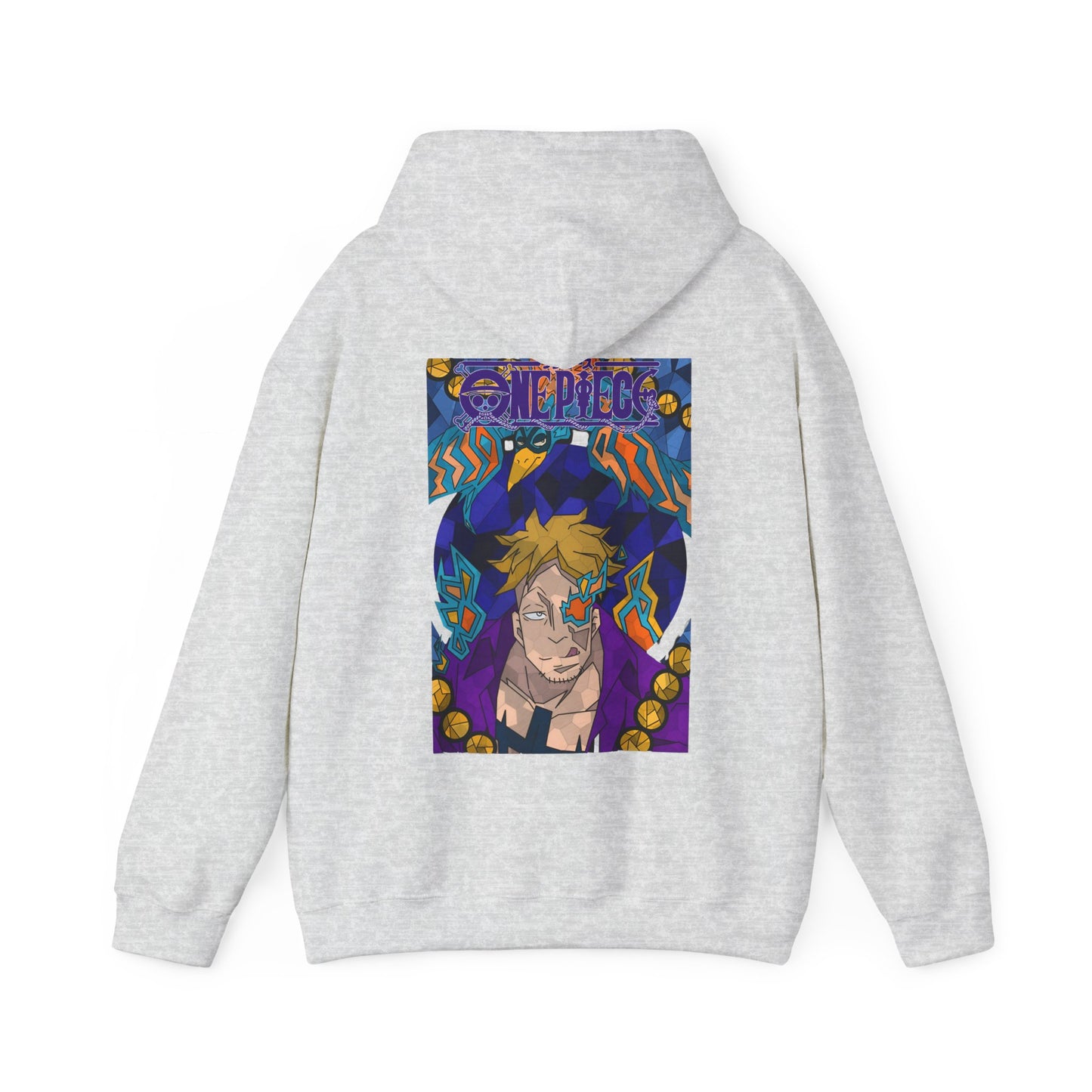 "Marco the Phoenix One Piece Hoodie – 100% Cotton Back Print Anime Sweatshirt"