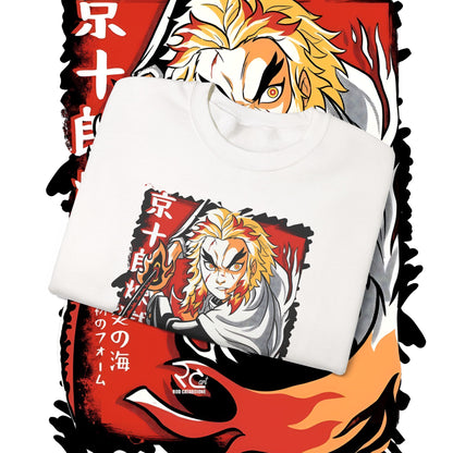 Rengoku Flame Hashira Sweatshirt | Demon Slayer | 100% Cotton Anime Pullover