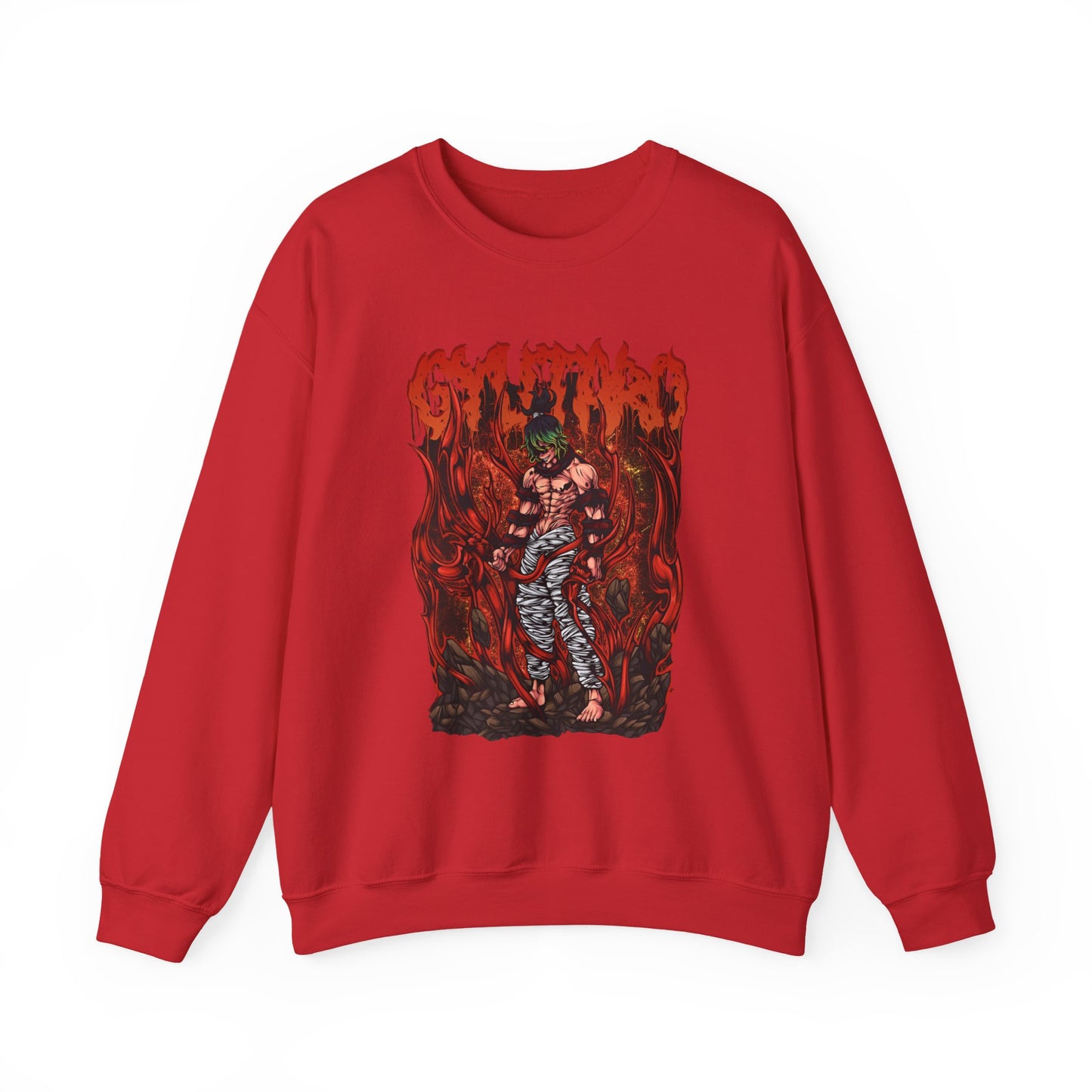 Gyutaro Demon Slayer Sweatshirt – 100% Cotton Anime Pullover for Upper Moon Six Fans