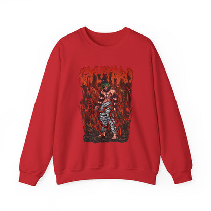 Gyutaro Demon Slayer Sweatshirt – 100% Cotton Anime Pullover for Upper Moon Six Fans
