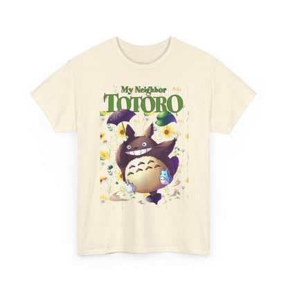 My Neighbor Totoro Umbrella T-Shirt 100% Cotton Studio Ghibli Tee