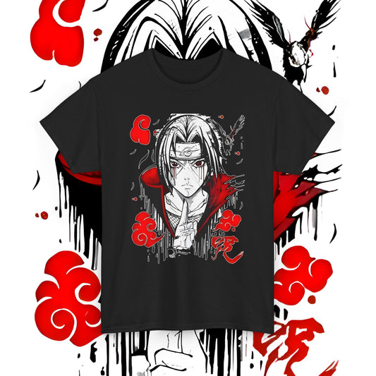 Itachi Uchiha Naruto Graphic Tee 100% Cotton Anime Shirt