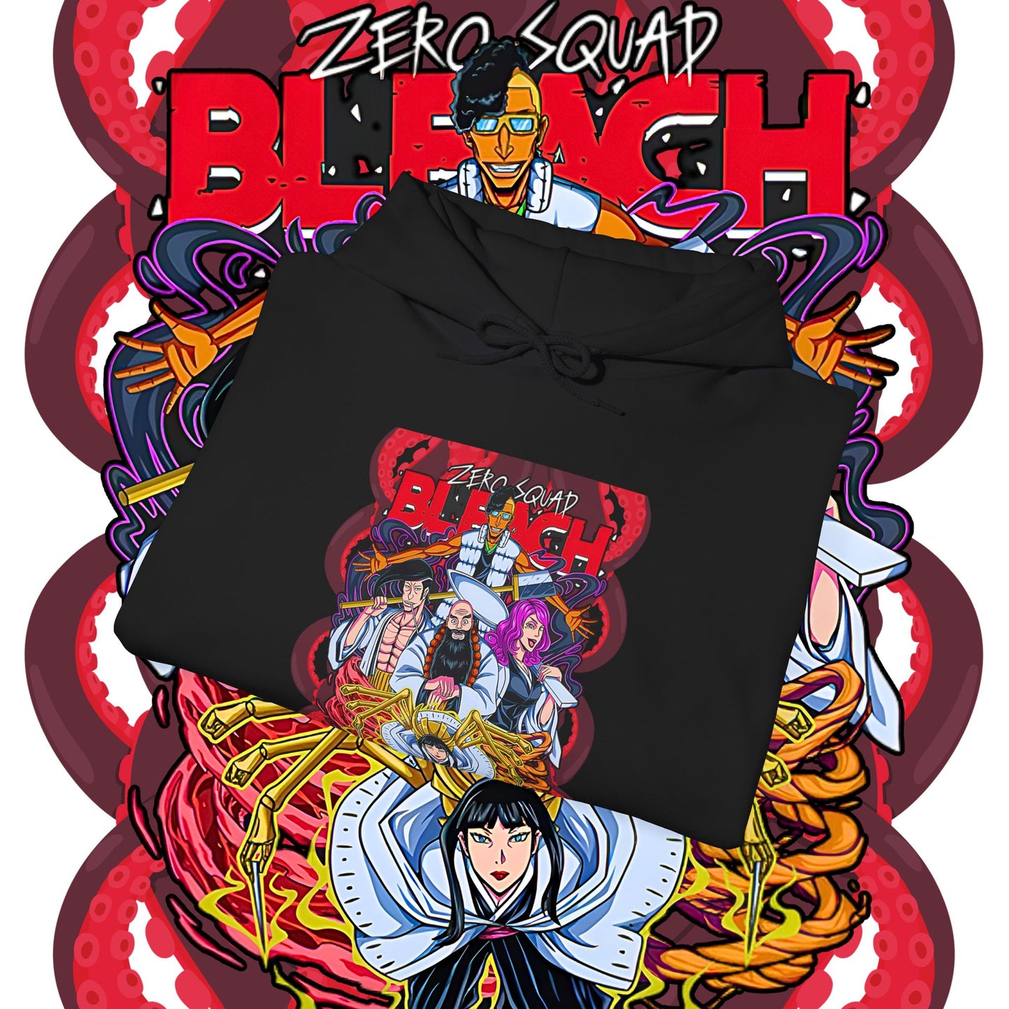 Zero Squad Bleach Cotton Hoodie – Anime Streetwear