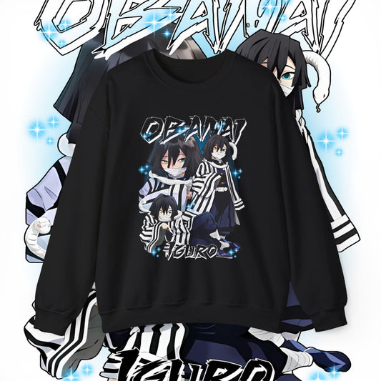 Iguro Obanai Hashira Cotton Sweatshirt | Anime Demon Slayer Pullover