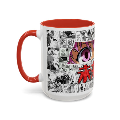 Yuno Gasai Accent Handle Mug – Future Diary Anime Cup – 11oz & 15oz Ceramic Gift for Yandere Fans