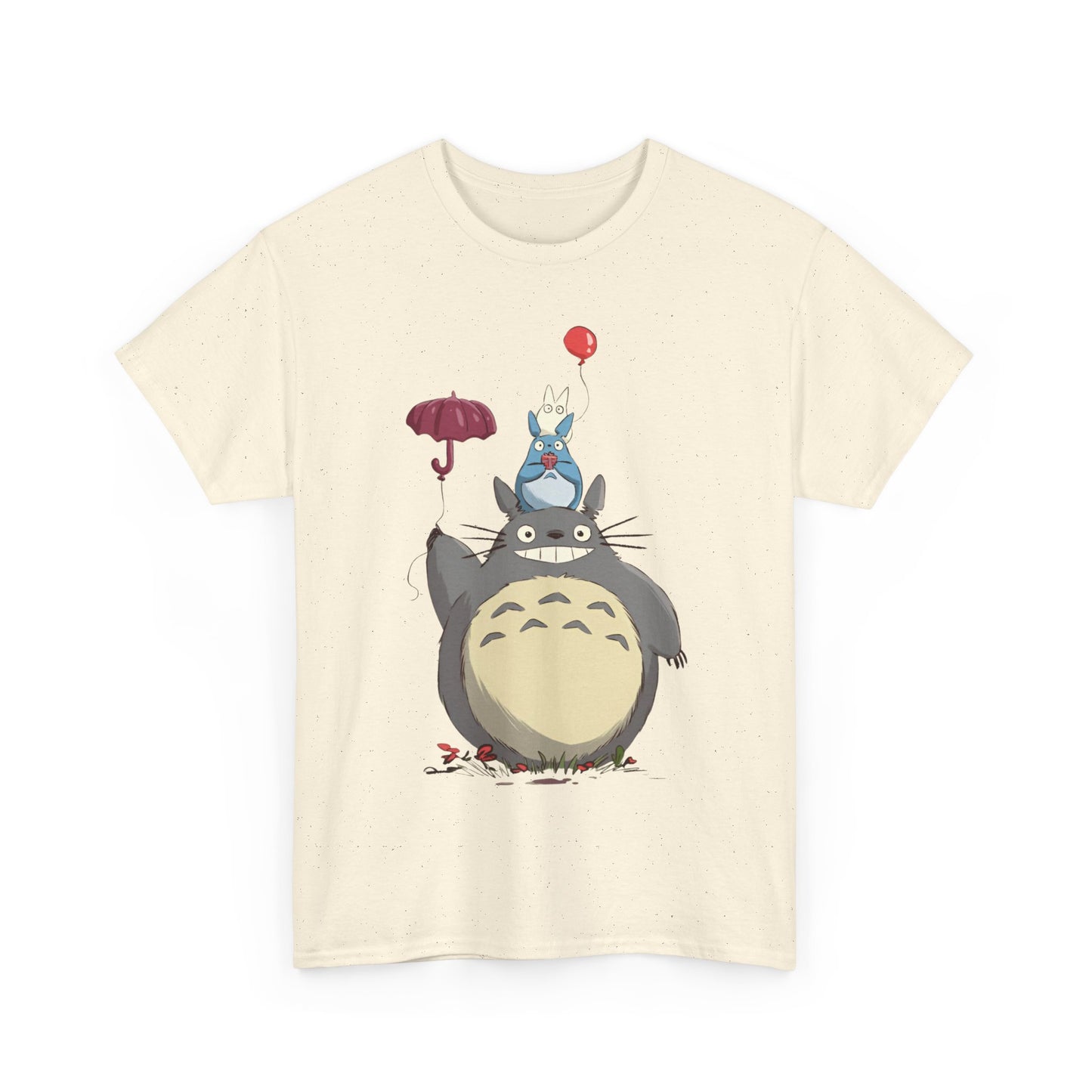 Totoro Umbrella T-Shirt – 100% Cotton Studio Ghibli Anime Tee