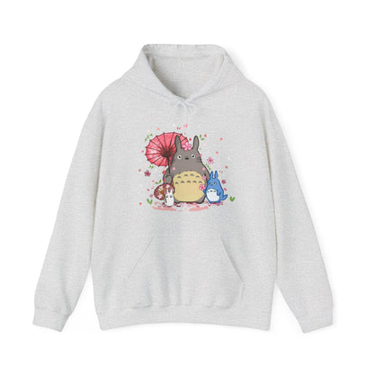 My Neighbor Totoro Studio Ghibli Hoodie – 100% Cotton Gildan 18500 Pullover with Front Print