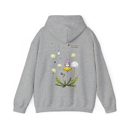 My Neighbor Totoro Woods Hoodie with Back Print – 100% Cotton Studio Ghibli Forest Design
