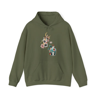 Soot Sprites Hoodie – 100% Cotton Gildan 18500 | Studio Ghibli Cute Anime Hoodie