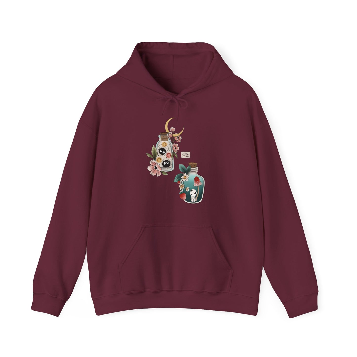 Soot Sprites Hoodie – 100% Cotton Gildan 18500 | Studio Ghibli Cute Anime Hoodie