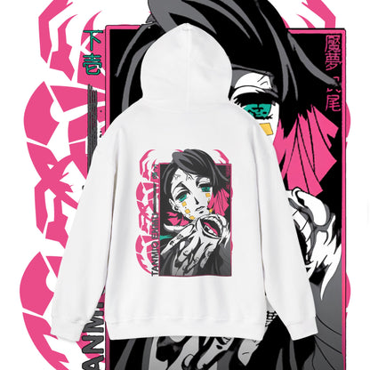 Enmu Demon Slayer Back Print Hoodie – 100% Cotton Anime Streetwear