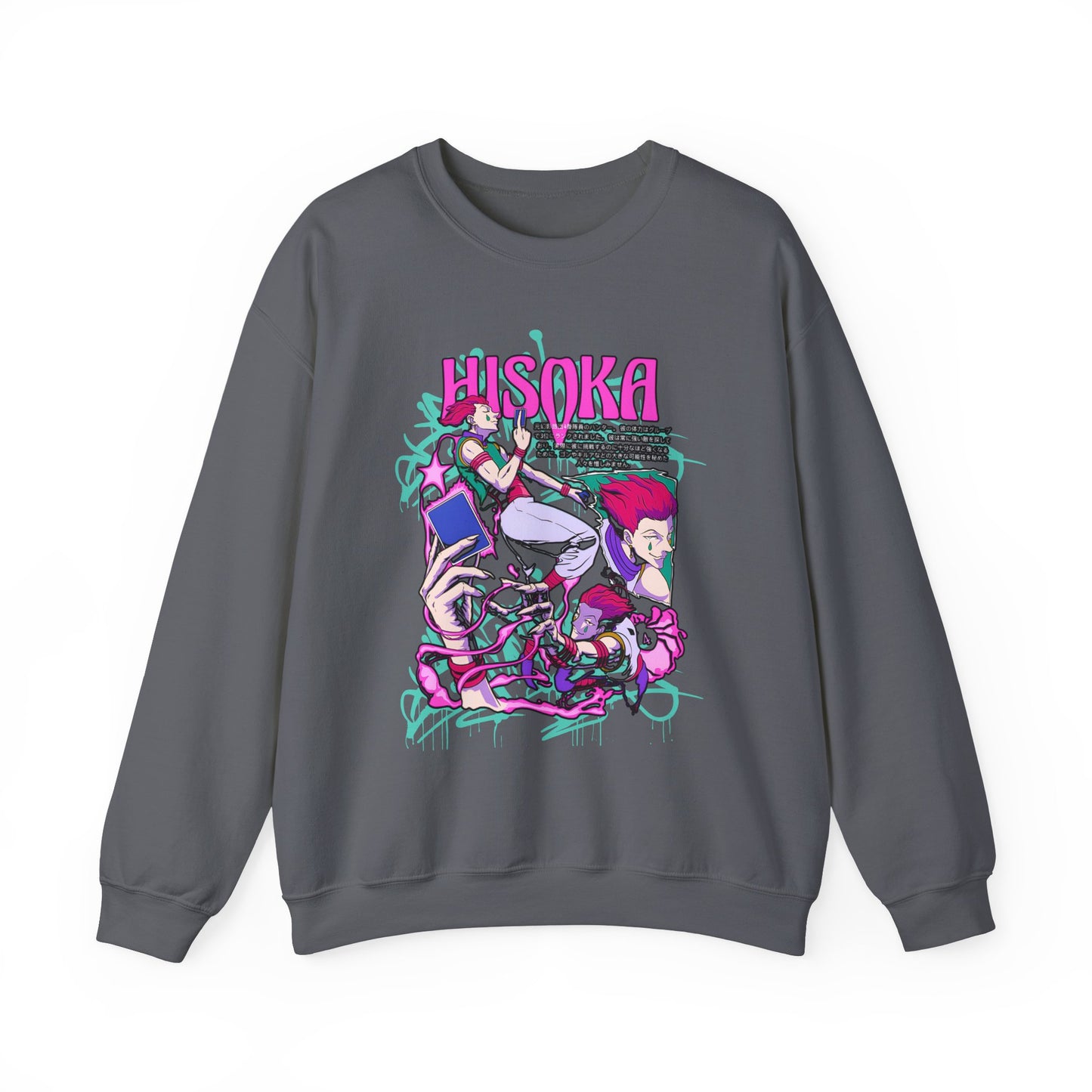 Hisoka Morow Hunter x Hunter Sweatshirt – 100% Cotton Cozy Anime Sweatshirt for True Fans