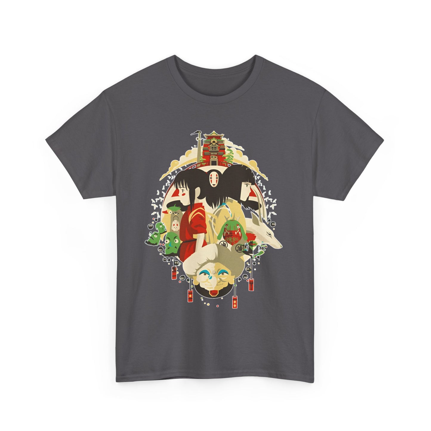 Spirited Away Characters T-Shirt – 100% Cotton Studio Ghibli Tee