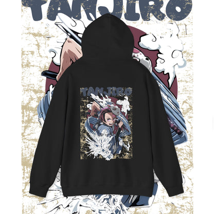 Tanjiro Wind Mask Back Print Hoodie – Anime Demon Slayer Cotton
