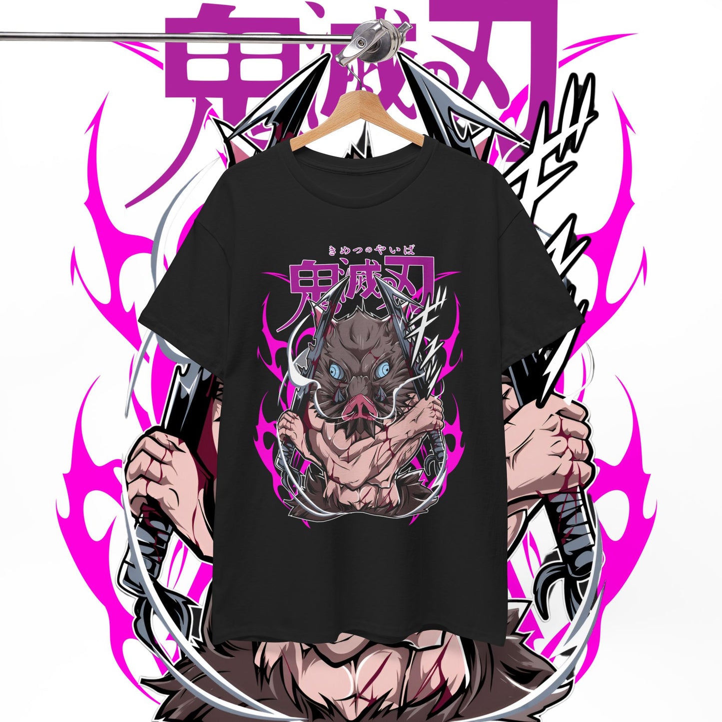 Inosuke Hashibira Demon Slayer Boar T-Shirt | 100% Cotton Anime Tee