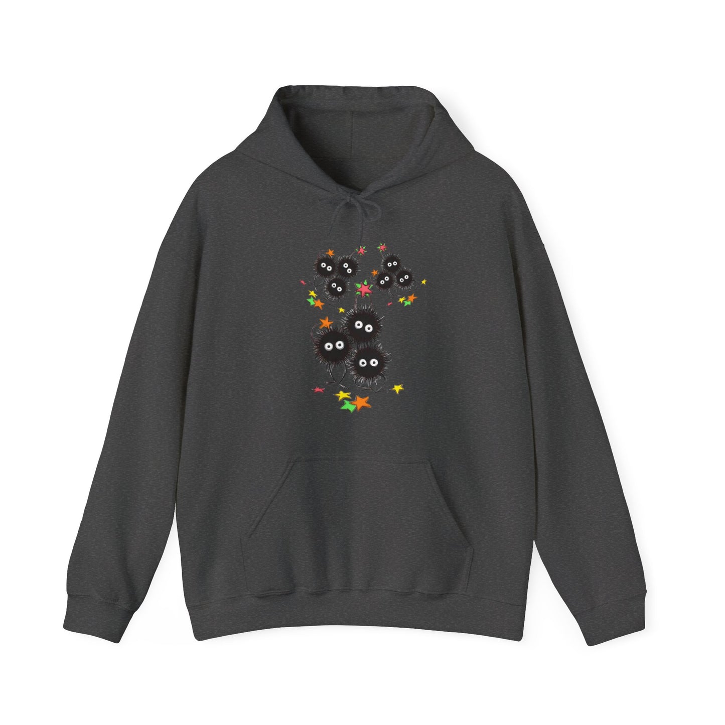 Soot Sprites Fantasy Hoodie – 100% Cotton Anime Hoodie Inspired by Studio Ghibli Magic