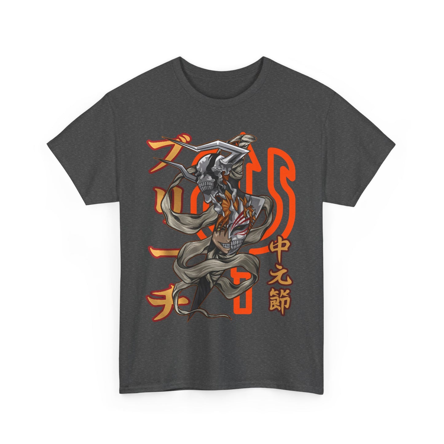Ichigo Kurosaki Bleach T-Shirt – 100% Cotton Anime Tee for Soul Reaper Fans