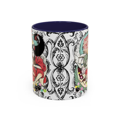 Spirited Away Cool Accent Mug – Studio Ghibli Color Handle Coffee Cup – 11oz & 15oz Ceramic Gift for Anime Fans
