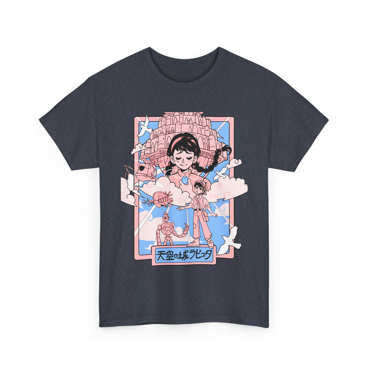 Castle in the Sky T-Shirt – 100% Cotton Studio Ghibli Tee for Anime Fans