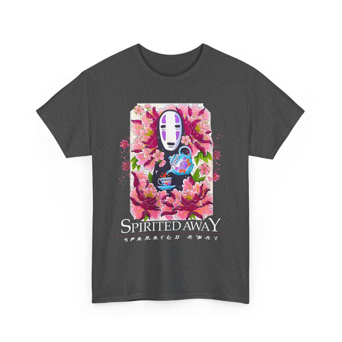 Spirited Away Tea Flowers T-Shirt | 100% Cotton Studio Ghibli Anime Tee