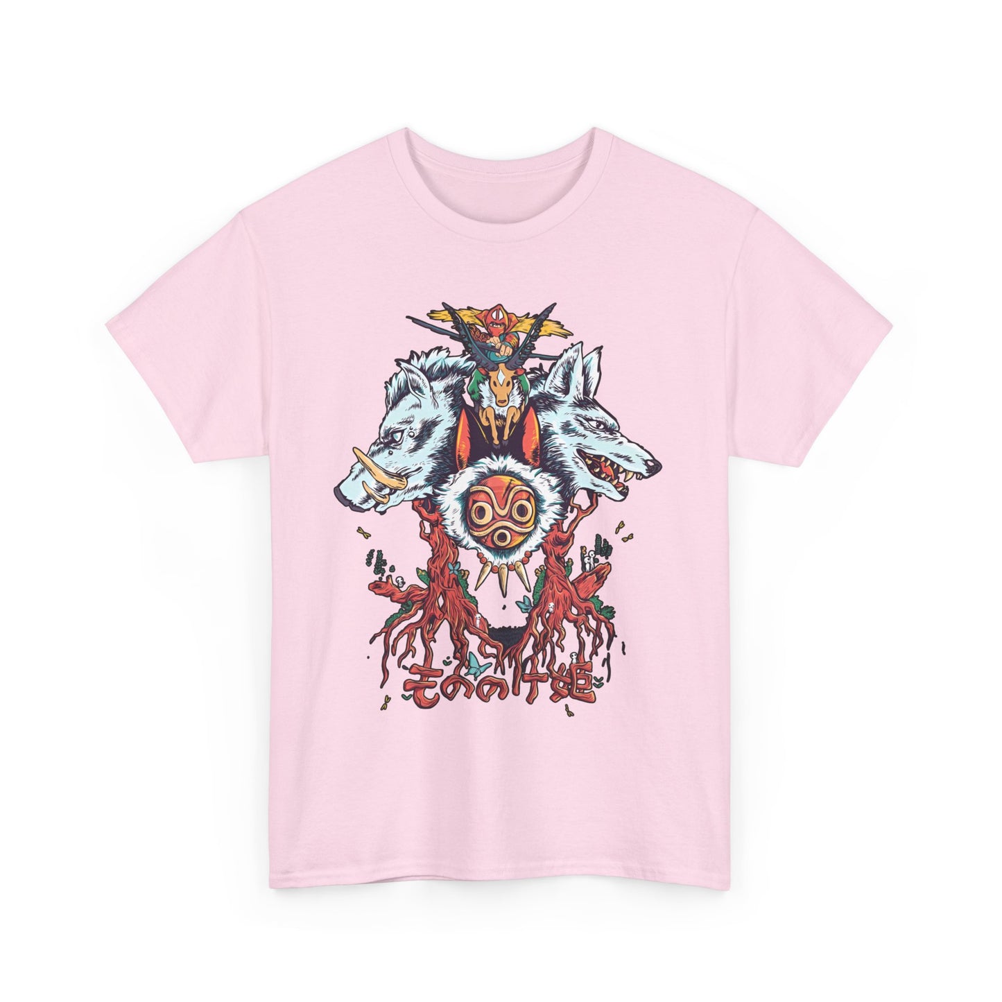 Mononoke Princess Shirt – Ghibli Cotton T-Shirt for Anime Lovers