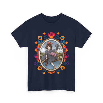 Kiki's Delivery Service Art T-Shirt 100% Cotton Studio Ghibli Anime Tee