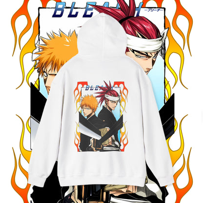 Bleach Ichigo Kurosaki Back Print Cotton Hoodie