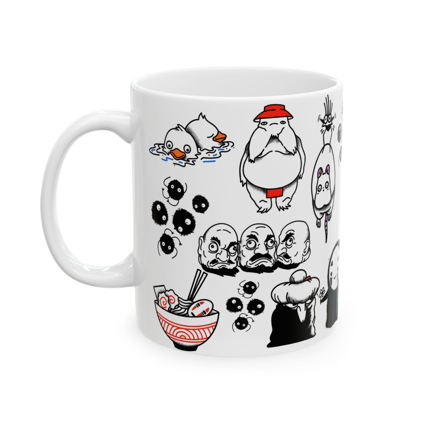 Spirited Away Moments Mug – Studio Ghibli Coffee Cup 11oz & 15oz – Iconic Anime Scenes Featuring Chihiro and Haku
