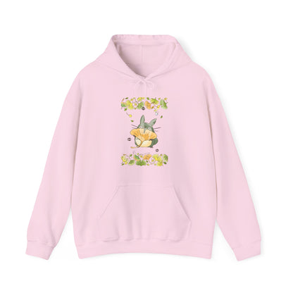 Totoro Flowers Dream Hoodie – 100% Cotton Gildan 18500 | Studio Ghibli Aesthetic Anime Hoodie