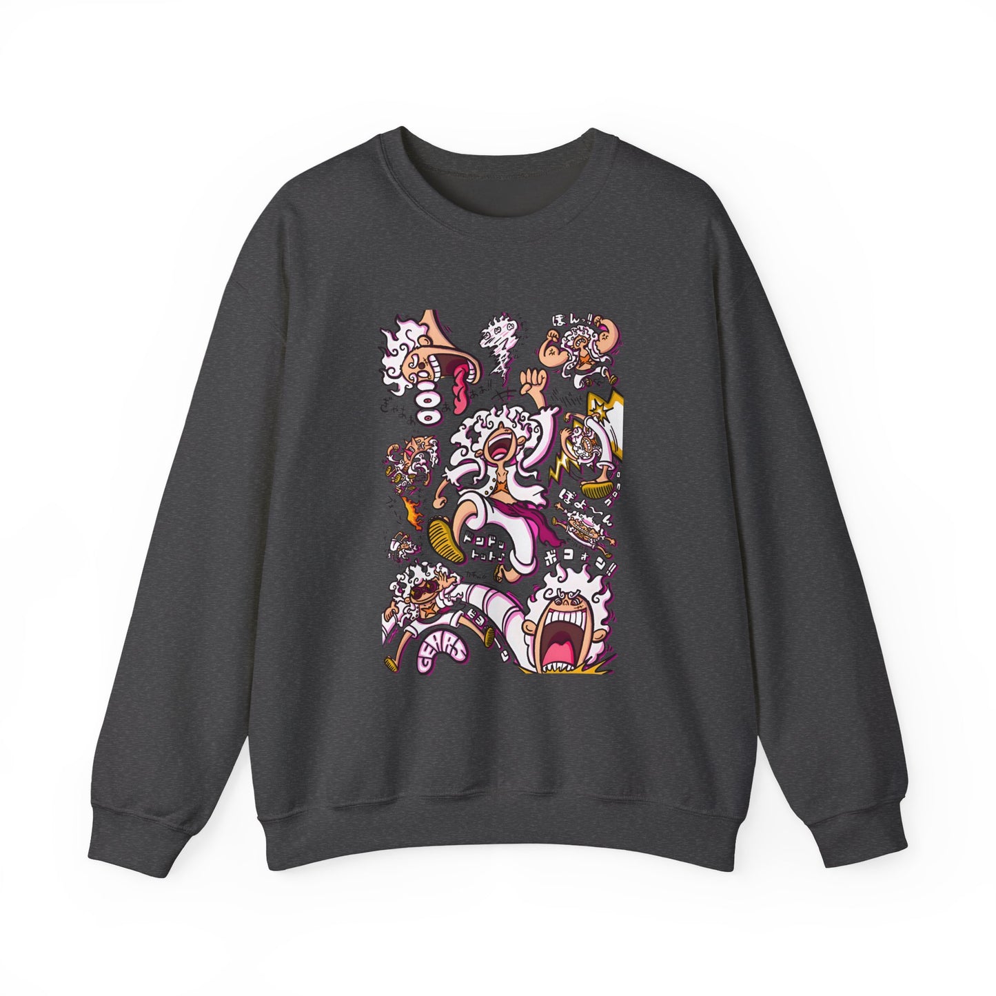 Funny Luffy One Piece Sweatshirt – 100% Cotton Anime Pullover for Straw Hat Fans