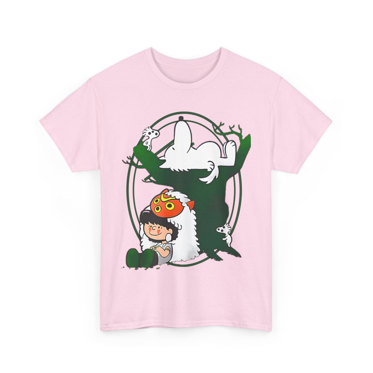 Princess Mononoke T-Shirt – 100% Cotton Studio Ghibli Anime Tee for Fans