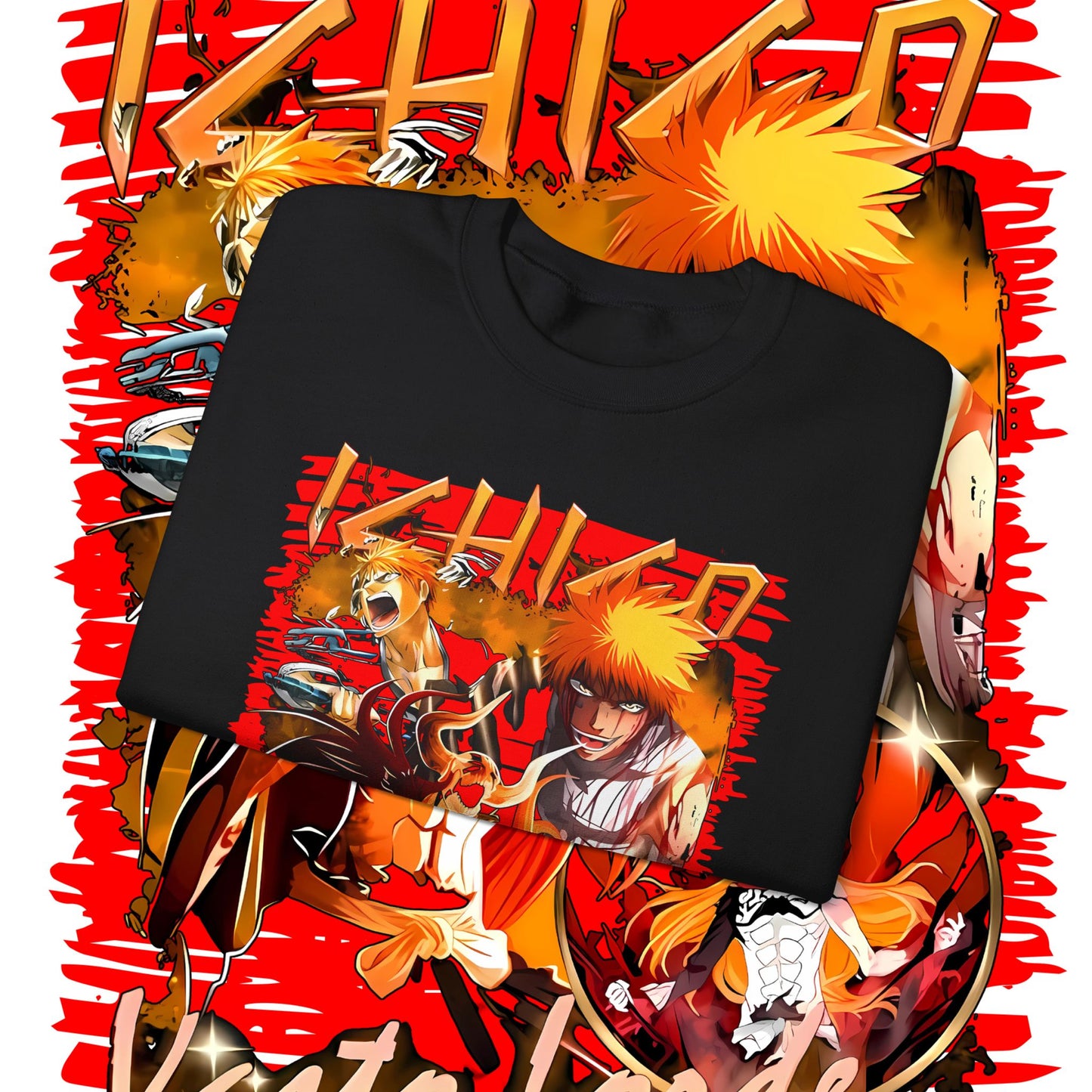 Bleach Anime 100% Cotton Sweatshirt | Ichigo Graphic Crewneck