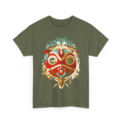 Princess Mononoke Art T-Shirt – 100% Cotton Studio Ghibli Tee
