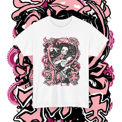 Nezuko Kamado Art T-Shirt | Demon Slayer Waifu | 100% Cotton Anime Tee