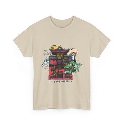 Spirited Away Castle T-Shirt 100% Cotton | Studio Ghibli Anime Tee