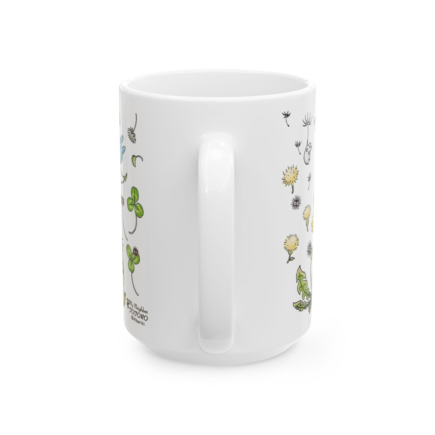 Totoro Green Mug – Studio Ghibli Ceramic Coffee Cup – 11oz & 15oz Gift for My Neighbor Totoro Fans