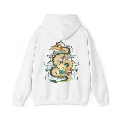 Haku Spirited Away Back Print Hoodie – 100% Cotton Studio Ghibli Anime Sweatshirt