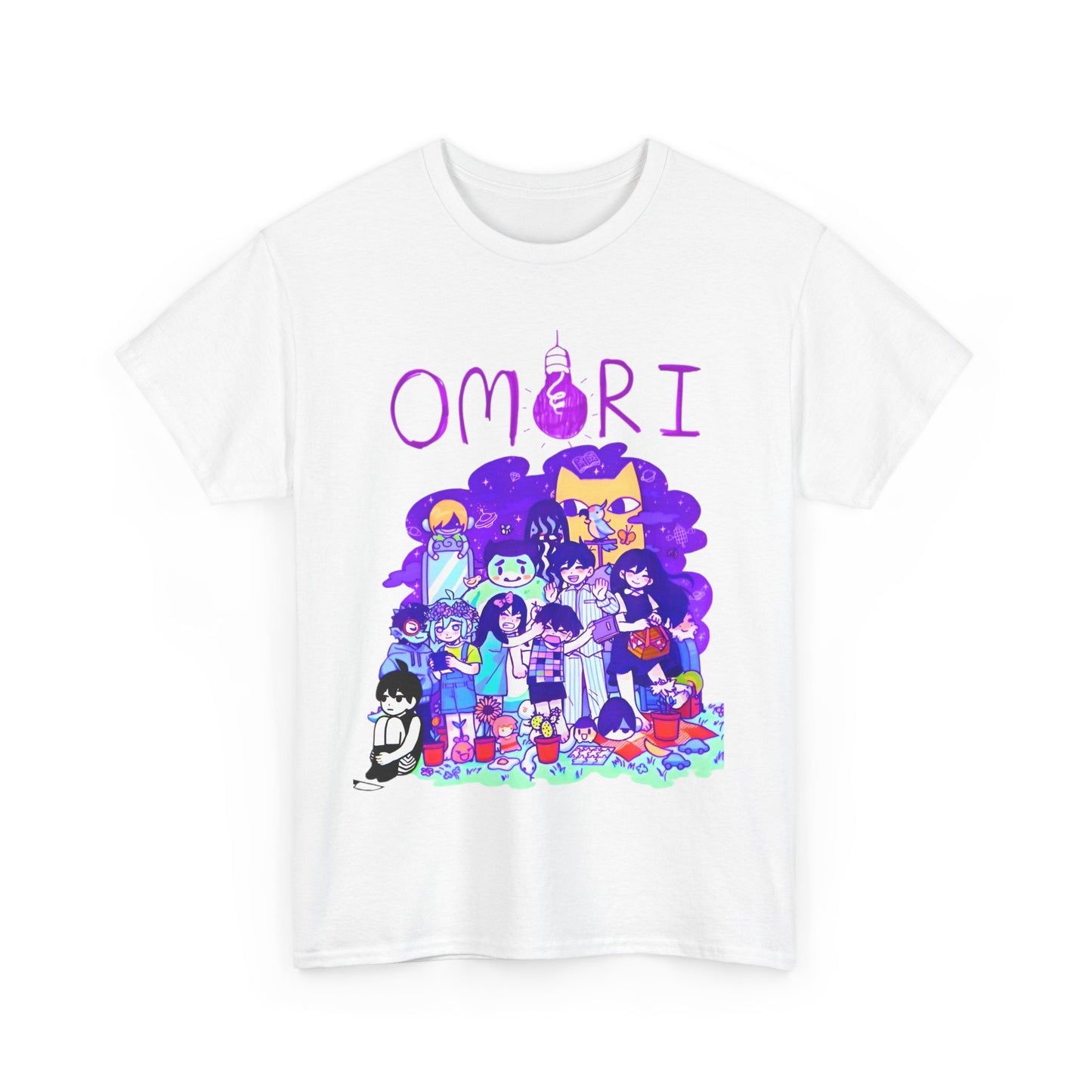 OMORI T-Shirt – 100% Cotton Indie Game Shirt Featuring OMORI Characters and Art