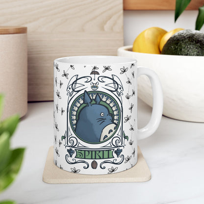 Totoro Spirited Ghibli Mug – 11oz & 15oz Ceramic Cup – Studio Ghibli Anime Coffee Gift