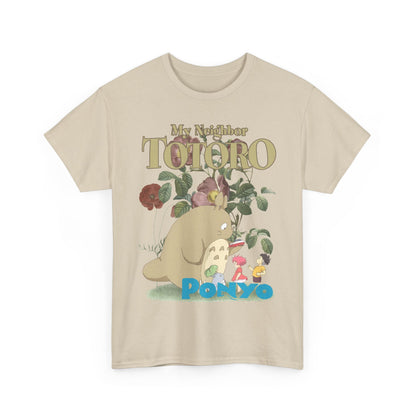 Totoro and Ponyo T-Shirt 100% Cotton Studio Ghibli Anime Tee