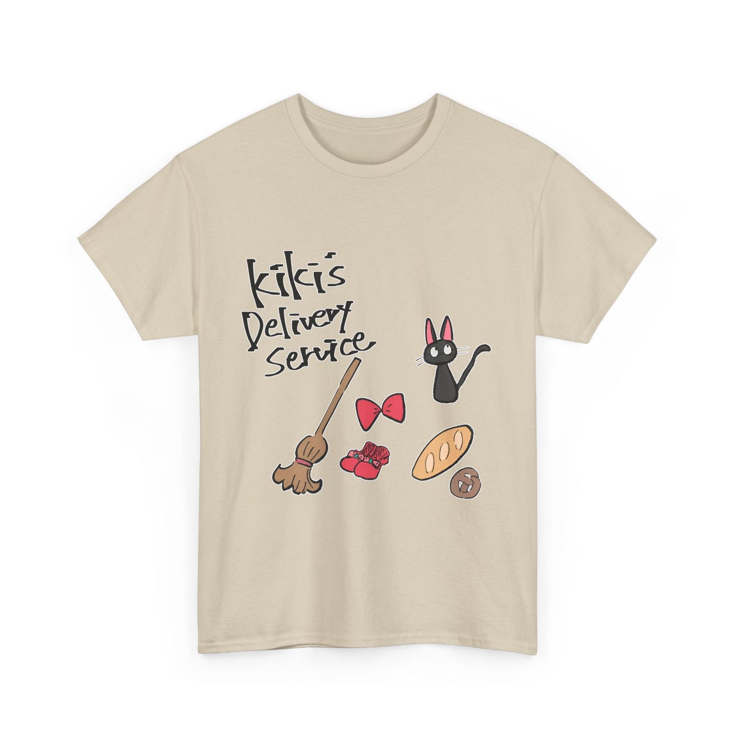 Jiji Cat Ghibli T-Shirt – 100% Cotton Kiki’s Delivery Service Tee