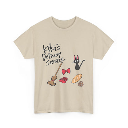Jiji Cat Ghibli T-Shirt – 100% Cotton Kiki’s Delivery Service Tee