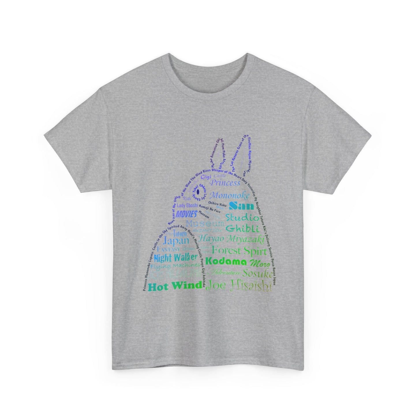My Neighbor Totoro Neon T-Shirt 100% Cotton | Studio Ghibli Anime Tee