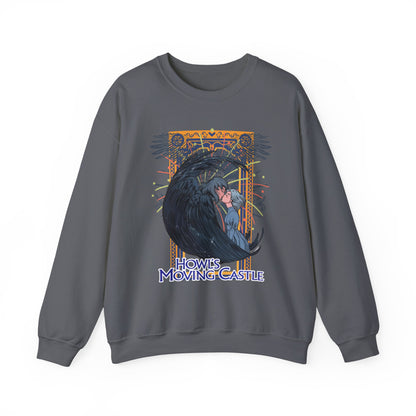 Howl’s Moving Castle Sweatshirt – 100% Cotton Anime Pullover for Studio Ghibli Fans