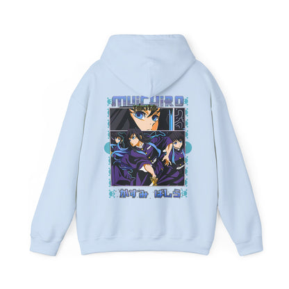 Muichiro Tokito Demon Slayer Back Print Hoodie – 100% Cotton Anime Hoodie for Mist Hashira Fans